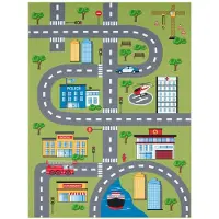 TT Home Kinderkamertapijt tapijt jongen meisje kinderkamertapijt baby antislip straat