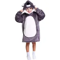 Noxxiez Koala - Hoodie deken - Grijs