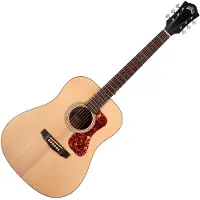 Guild D-240E Limited Flamed Mahogany Archback Natural