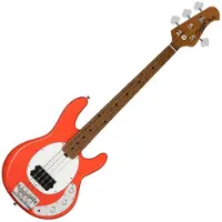 Sterling By Music Man RAYSS4 StingRay Short Scale Fiesta Red elektrische basgitaar