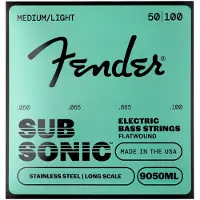 Fender 9050ML Stainless Bass Flatwound Strings 50-100