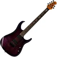 Sterling By Music Man JP150D John Petrucci Signature Flame Maple Purple Nebula met deluxe gigbag