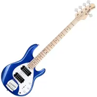 Sterling By Music Man StingRay Ray5 HH Cobalt Blue 5-snarige elektrische basgitaar