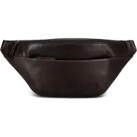 Jost Leren gordeltas schoudertas London Crossover Bag Brown donkerbruin