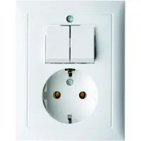 Hager Berker S1-serie wandcontactdoos met afdekplaat - 6143551949