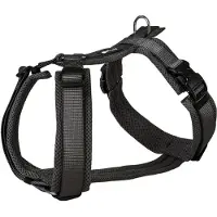 Petlando Harnas Y-Comfort Mesh, Zwart (L, Hond, Algemeen), Kraag + Leiband