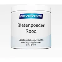 Nova vitae - Rode Bietenpoeder - 100% Zuiver - Sportprestaties en Herstel - 500 gram