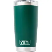 Yeti Rambler Tumbler Cup 20oz Mag Slider Lid, Black Forest Green, thermosbeker met deksel, 591 ml
