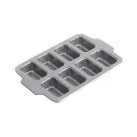 KitchenAid - Metal Bakeware Mini Rectangular Cake Pan - Silver