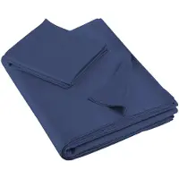De Witte Lietaer Lakenset Olivia Blue Indigo (Satijn)-180 x 280 cm (1-persoons)