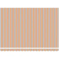 vidaXL Elektrisch Uitschuifbare Zonneluifel Blauw en Oranje 5 x 3 m