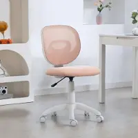 HAUSS SPOLE Bureaustoel Ergonomisch Met C Vorm Rugsteun En Netrug Met Wielen Voor Werk En Studie Van Kunststof Roze
