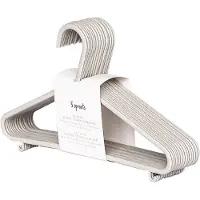 3 Sprouts - Hanger In Wheat Straw 15 pcs Grey