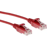 ACT DC9507 LSZH U/UTP CAT6 Datacenter Slimline Patchkabel Snagless | RJ45 Connectoren | Rood | 7 meter