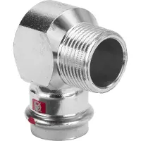 Viega Prestabo Bend 3/4"x22 mm90 graden zacht staalSleeve/Nippel, SC contour