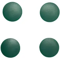 MAUL Magneet MAULsolid rond 4 stuks 1,5 kg kunststof Ferriet bruchsicher Ø 3.8 x 1.25 cm groen