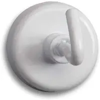 MAUL Magneet (Ø x h) 25 mm x 36 mm Rond, Met haak Wit 5 stuk(s) 6157802