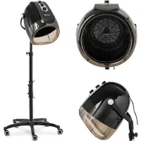 Physa Haardroger - met ionische functie en standaard - 1000 W - zwart - 70 °C