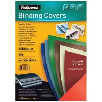 Fellowes Chromolux bindomslag 250 grams rood A4 (100 stuks)