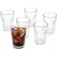 Vivalto Drinkglazen Vidrio - 6x stuks - 360 ml - transparant - glas - waterglazen - stapelbaar