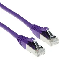 ACT FB8710 LSZH SFTP CAT6A Patchkabel Snagless Paars - 10 meter