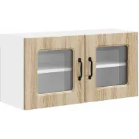 vidaXL Vaatwasserpaneel Kalmar Sonoma Eik 80 x 31 x 40 cm Bewerkt hout