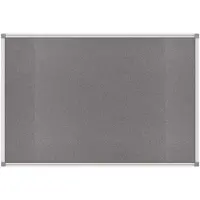 MAUL standard prikbord, textiel, 600 x 900 mm, grijs