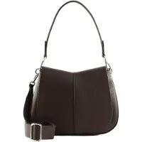 Gianni chiarini Leren schoudertas Helena Round Crossbody Bag Espresso donkerbruin