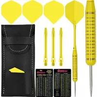 Designa Serpent Darts - Steel Tip Coloured Brass - Yellow Weight: 21g