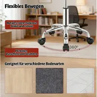 STILVORA Bureaustoel 53-65,5 Cm - Verstelbaar En 360 Draaibaar - Voor Kantoor En Salon - Fluweel En Metaal - Donkergrijs