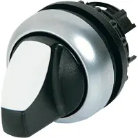 Eaton 284393 M22-WLKV-W Keuzetoets Kunststof frontring Knevel Zwart 1 stuk(s) Piece