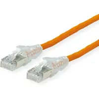 Secomp 21.05.0577 RJ45 Netwerkkabel, patchkabel CAT 6A S/FTP 7.50 m Oranje Afgeschermd (dubbel), Halogeenvrij, Vlambestendig 1 stuk(s)