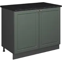 Vicco Wastafelkast Fame-Line, Groen-Goud Landhuis/Antraciet, 100 cm, WB Antraciet