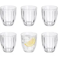 Vivalto Drinkglazen Arcade set- 6x - waterglazen - helder transparant - glas - 300 ml
