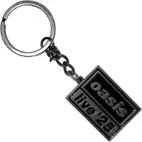 Rock Off Oasis - Live '25 Logo Sleutelhanger - Zilverkleurig/Zwart