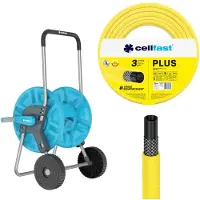 Cellfast - tuinslang 1/2" 25 m met trolley / slanghouder - 1/2" 60 m