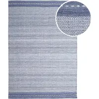 Axi Rhodos Buitenkleed, rechthoekig, blauw - Perfect onder een loungeset of eettafel / Buitenkleed gemaakt van gerecyclede PET-flessen - 160x230 cm / Dikte: 5 mm
