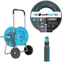 Cellfast Hobby ATS2 - tuinslang 1/2" 25m met trolley / slanghouder - 1/2" 60 m