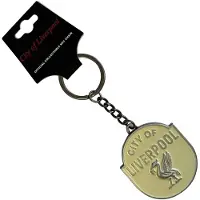 Rock Off The Beatles - City Of Liverpool Emblem Sleutelhanger - Geel/Wit