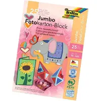 Folia Paper - Fotokarton Folia 2zijdig 24x35cm 300gr pak à 25vel ass | 5 stuks