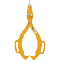 Baumarktplus TRUTZHOLM Bosbouwtang 500kg - Voor Boomstammen tot 520mm - Heftang Met 2 Spandoorns - Sleeptang Achtertang Signaalgeel