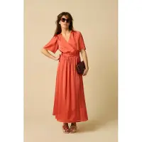 Sissy-Boy Lichtrode maxi wikkeljurk | Maat: M