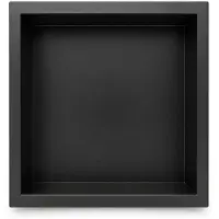 EAVY - Inbouwnis Badkamer Zwart - 30×30×10 cm - RVS