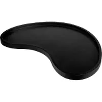 QUVIO Tray - Organisch - Hout - 45x24 cm - Zwart