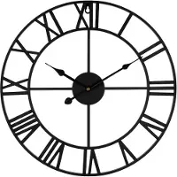 QUVIO Wandklok klassiek - Staal - Diameter 45 cm