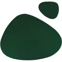 Krumble Placemat en onderzetter set - PU Leer - Groen