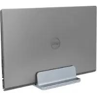 QUVIO Laptop standaard verticaal - Verstelbaar 1,4 tot 7,3 cm - Grijs
