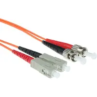 ACT RL2501 Glasvezel Patchkabel Duplex LSZH - SC/ST 50/125µm OM2 - 1 meter