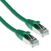 ACT Groene 30 meter SFTP CAT6A patchkabel snagless met RJ45 connectoren