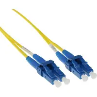 ACT 10 meter LSZH Singlemode 9/125 OS2 short boot glasvezel patchkabel duplex met LC connectoren